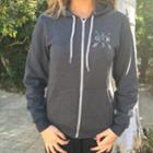 Howl Zip Hoodie In Charcoal