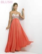 Blush - Ornate Sweetheart Empire A-line Gown 9739