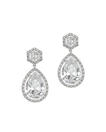 Cz By Kenneth Jay Lane - Glamorous Double Drop Earrings