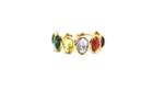 Tresor Collection - Gemstone Stackable Ring Bands In 18k Yellow Gold Default Title