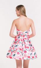 Alyce Paris Homecoming - 3709 Floral Sweetheart A-line Dress