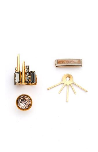 Elizabeth Cole Jewelry - Lenox Earrings Golden Neutral