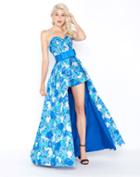 Mac Duggal - 79145m Strapless Romper With Overskirt Gown