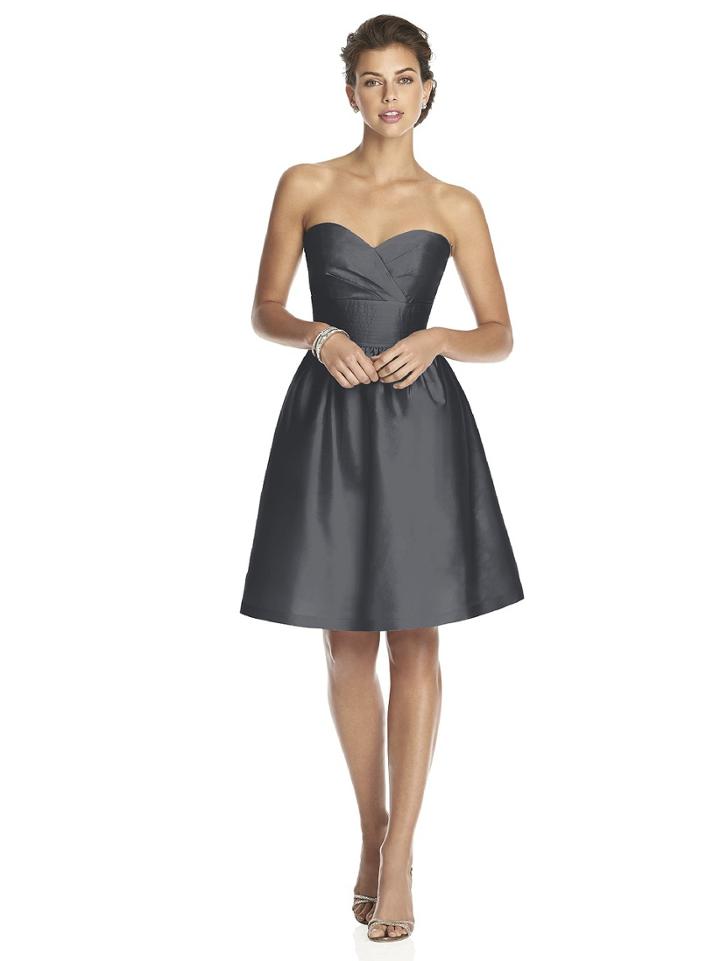 Alfred Sung - D542 Bridesmaid Dress In Ebony