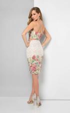 Terani Couture - Two Piece Sweetheart Floral Print Cocktail Dress 1711p2699