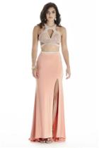 Jolene Collection - 17025 Two-piece Keyhole Cutout Gown