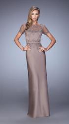 La Femme - 21701 Ravishing Beaded Lace Gown