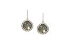 Tresor Collection - Diamond Slice With Pave Diamond Frame Earrings In 18k Yellow Gold