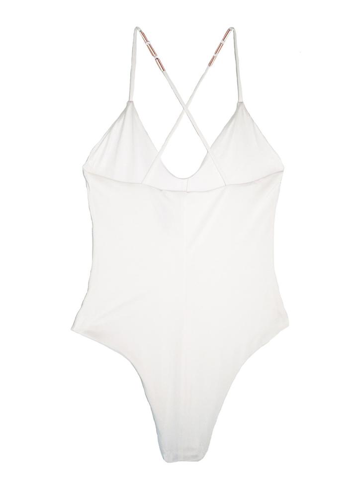 Leah Shlaer Swimwear - The Classic Colette Bodysuit /venice White
