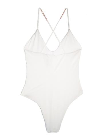 Leah Shlaer Swimwear - The Classic Colette Bodysuit /venice White