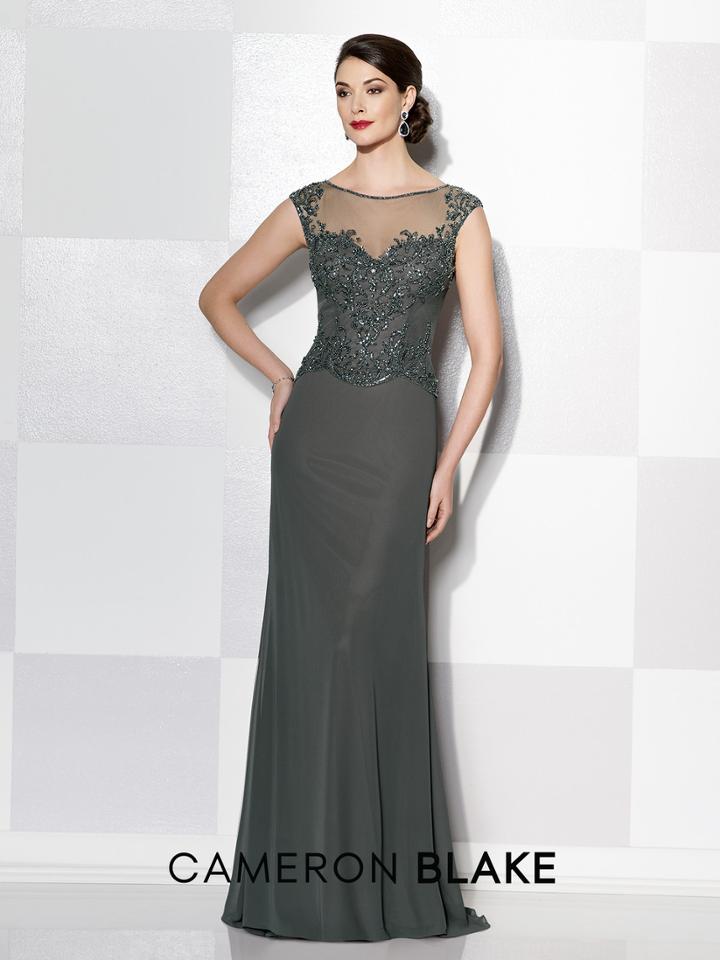 Cameron Blake - Beaded Sleeveless Long Dress 215636