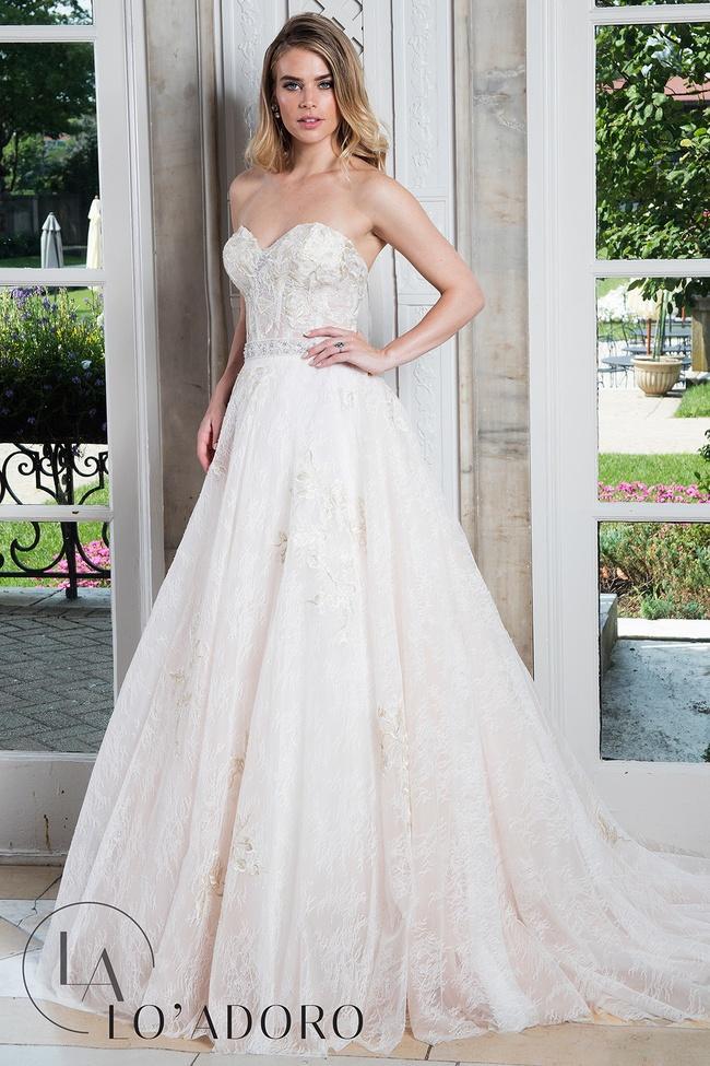 Rachel Allan Bridal - Lace Embellished Ballgown With Jacket M618