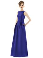 Alfred Sung - D661 Bridesmaid Dress In Electric Blue