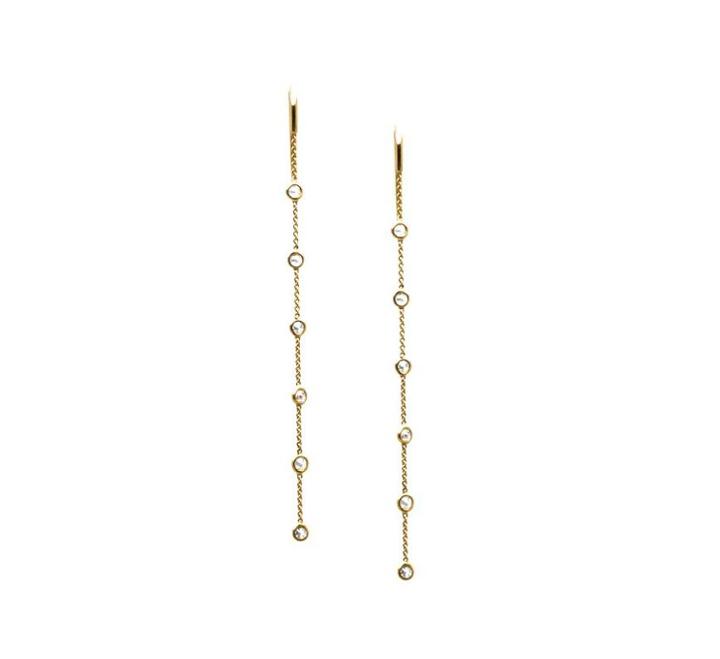 Tresor Collection - Diamond Earrings In 18k Yellow Gold