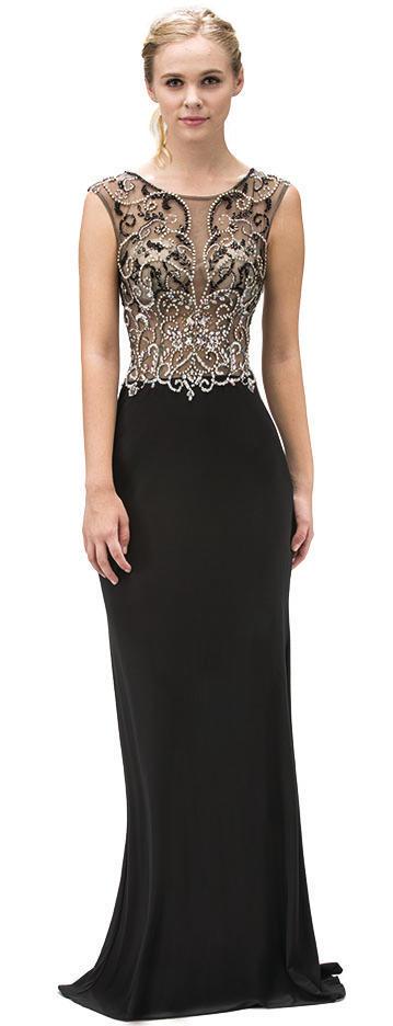Pearl Embellished Long Gown
