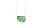 Tresor Collection - 18k Yellow Gold Necklace With Emerald Slice & Diamond