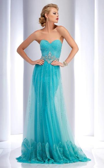 Clarisse - 2734 Bedazzled Sweetheart Dress
