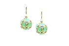 Tresor Collection - Crysophrase Sphere Earrings In 18k Yellow Gold