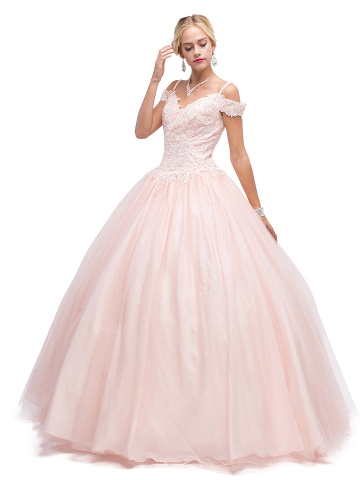 Dancing Queen - 1148 Lace Embellished Ballgown