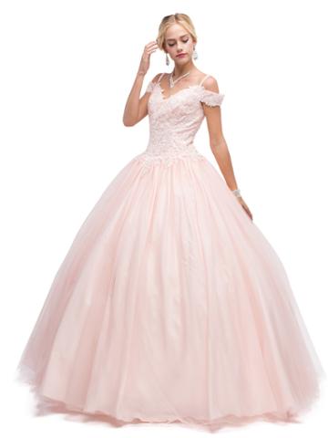 Dancing Queen - 1148 Lace Embellished Ballgown