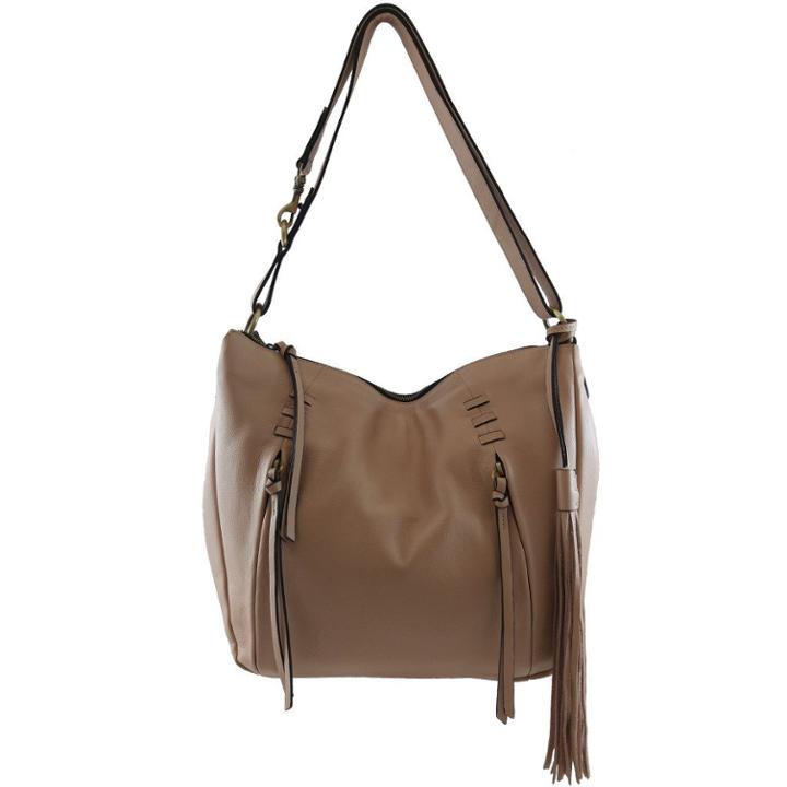 Joelle Hawkens By Treesje - Candyce Medium Hobo Lamba Cow / Misty Rose