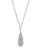 Cz By Kenneth Jay Lane - Open Scroll Pendant