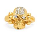 Logan Hollowell - New! Pave Celtic Skull Ring