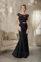 Christina Wu Elegance - 20228 Lace Illusion Bateau Trumpet Dress