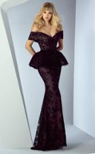 Mnm Couture - G0850 Off-shoulder Peplum Detailed Mermaid Gown