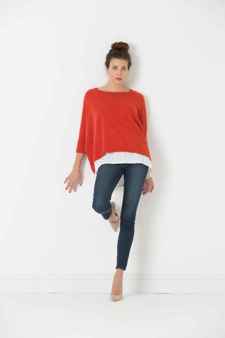 Minnie Rose - Cashmere Cropped Crew - 18265