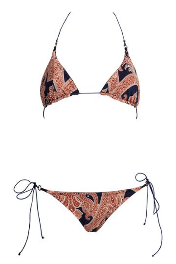 Paisley / Navy Caviar Top