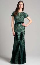 Lara Dresses - 33267 Laced Jewel Sheath Dress