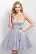 Blush - Sweetheart Satin A-line Dress 11173