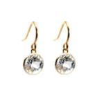Rachael Ryen - 14k Gold White Topaz Drop Earrings