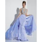 Panoply - Detailed Cutouts And Rhinestone Embellished Bodice Evening Gown 14823