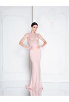 Terani Couture - 1811e6136 Lace Illusion Bateau Sheath Dress