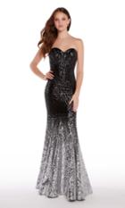 Alyce Paris - 60035 Ombre Glamour Sequined Strapless Gown