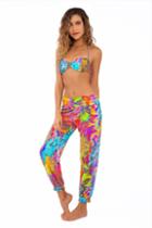 Luli Fama - Barefoot & Free Smocked Gipsy Pant In Multicolor (l492837)