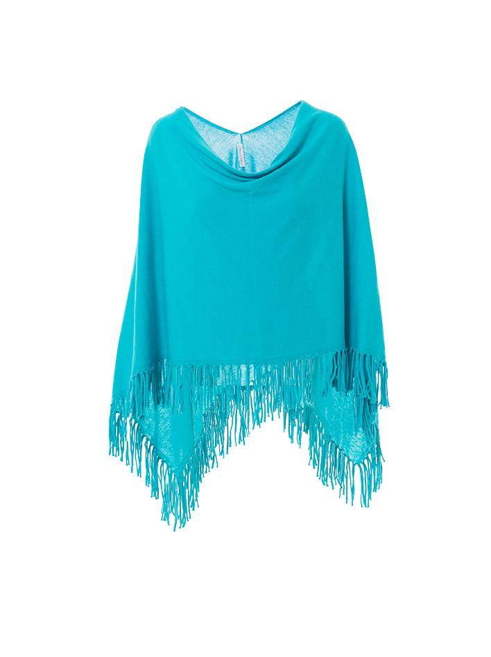 Minnie Rose - Cotton Fringe Ruana - 436