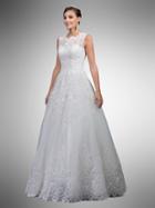 Dancing Queen - 25 Scalloped Embroidered Lace Corset Ballgown