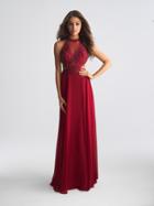 Madison James - 18-694 Beaded Halter A-line Dress