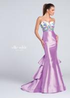 Ellie Wilde - Strapless Mikado Mermaid Prom Dress Ew117012