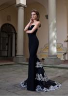 Tarik Ediz - Lace Illusion Jewel Neck Gown 92630