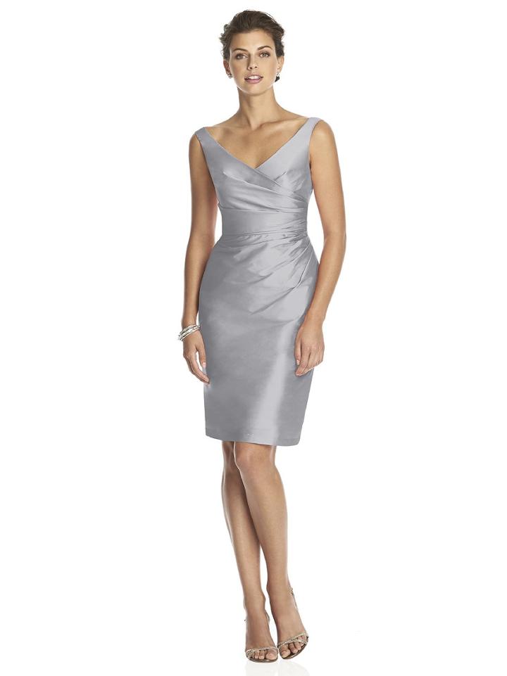 Alfred Sung - D644 Bridesmaid Dress In French Gray