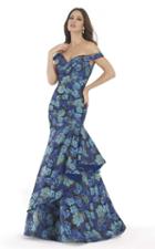 Morrell Maxie - 15645 Flourish Floral Off Shoulder Evening Dress