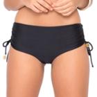 Luli Fama - L176564 Adjustable Reversible Drawstring High Waisted Bottom In Black