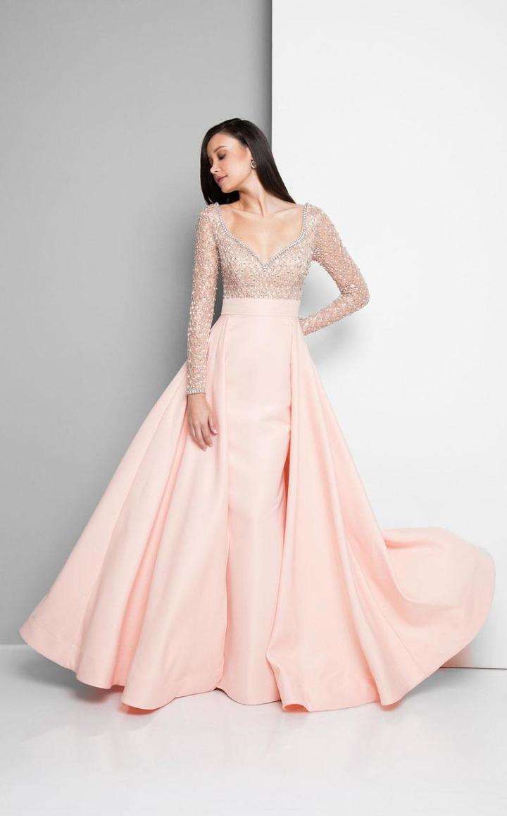 Terani Couture - Adorable Beaded Sweetheart Polyester A-line Mermaid Gown 1712e3254