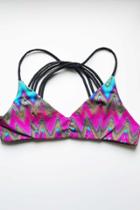 Poema Swim - Samoa Top: Morocco Pink/black