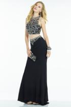 Alyce Paris - 1098 Dress In Black Silver