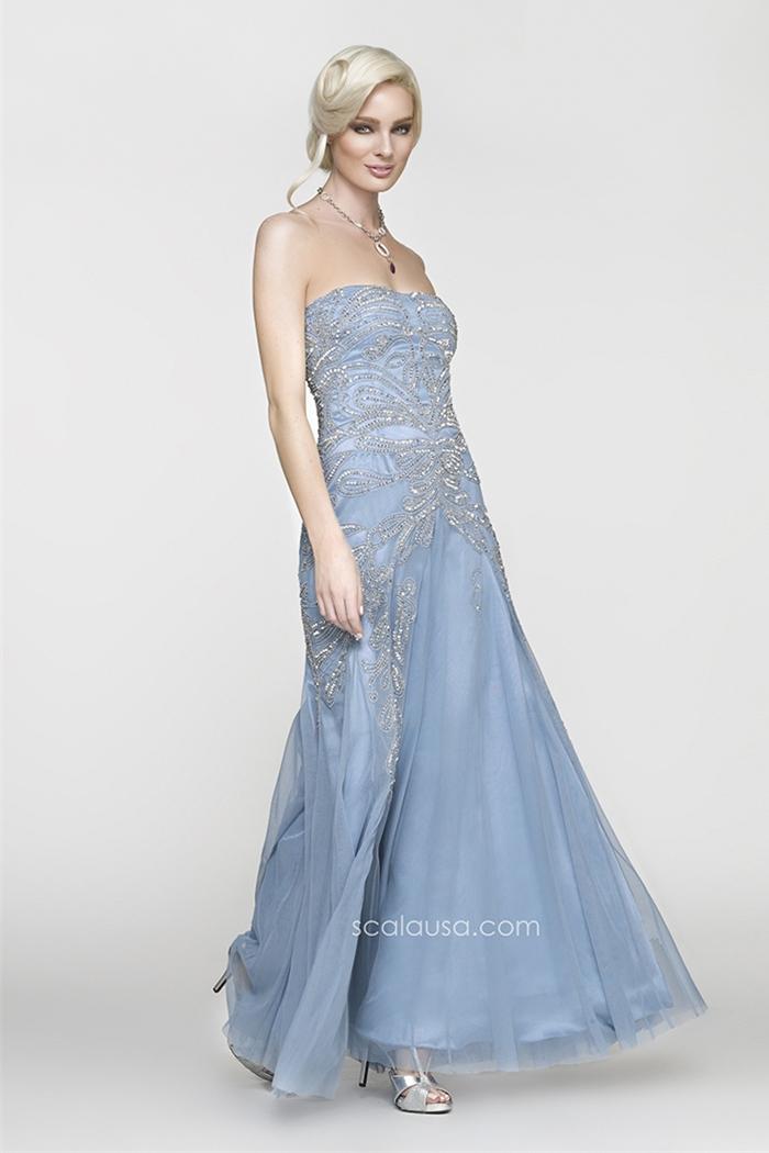 Scala - A13013 Dress In Sky Blue